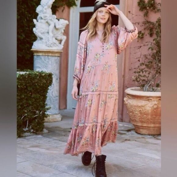 NWOT The Great. Sachet Dress in Cherry Blossom Size 1 US S - Picture 1 of 12